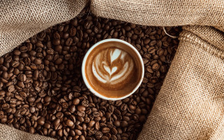 Coffee beans burlap fence fishnets - neoplasticism free wallpaper for desktop