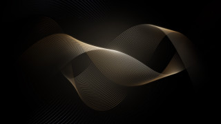 Black gold abstract wavy curves - wavy line free wallpaper
