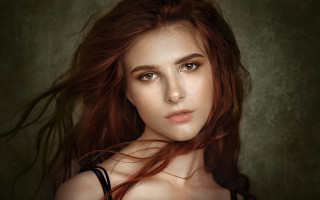 Elina karimova red hair wind 2 - red hair free wallpaper