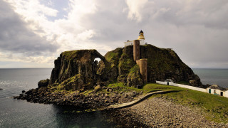 Lighthouse island bridge tiltshift award - dugald sutherland maccoll free wallpaper