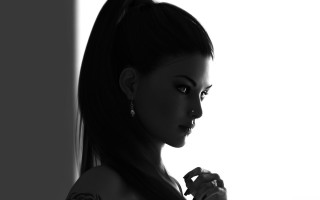 Woman tattoo cigarette wall photorealism - a tattoo free wallpaper for desktop