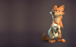 Cartoon cat dog shiba inu - cgstudio free wallpaper