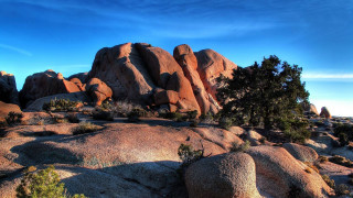 Rocky landscape trees cliffs cloudy - a rocky landscape free wallpaper for desktop