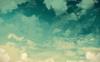 Plane cloudy sky green yellow - a plane free wallpaper for desktop