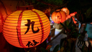 Lantern chinese character faces plant - a lantern free wallpaper