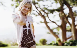 Woman polka dot dress phone - promotional image free wallpaper
