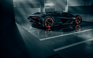 Black sports car dark room 8 - a black floor free wallpaper