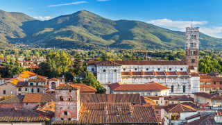 City tower mountains sky architecture - cimabue free wallpaper for desktop