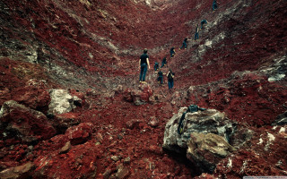 Mountain group reddirt rocks sky - gutai group free wallpaper for desktop