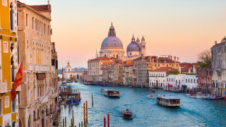 River city dome bridge sunset - canaletto free wallpaper