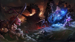 Fantasy creatures demons forest sword - the back of it free wallpaper for desktop