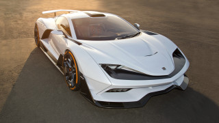 White sports car hood up 4 - a sun free wallpaper for desktop