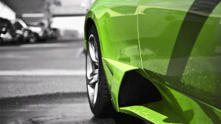 Green sports car parking meter 2 - free cars wallpaper