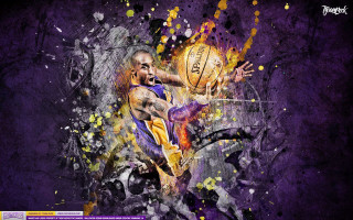 Basketball player paint splashing wall - a basketball player free wallpaper
