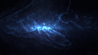 Large blue object starfield space - eve ryder free wallpaper