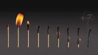 Matches smoke candles aircraft gradient - candle free wallpaper