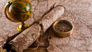 Compass map woodenstick globe magiccircle - a globe free wallpaper