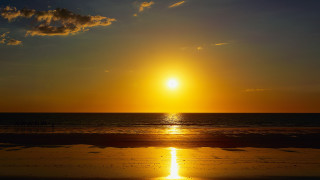 Sunset ocean surfer clouds dusk - a sunset over the ocean free wallpaper