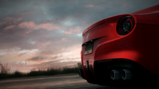 Red sports car cloudy sky 14 - eddie mendoza free wallpaper