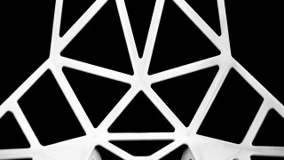 White abstract sculpture fuller monochrome - a white object free wallpaper