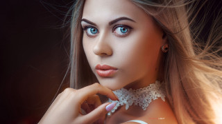 Elina karimova blue eyes white - elina karimova free wallpaper for desktop