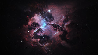 Star cluster blue nebula space - large star cluster in the sky free wallpaper