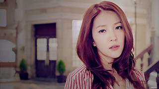 Woman longhair stairs striped shirt - long hair free wallpaper