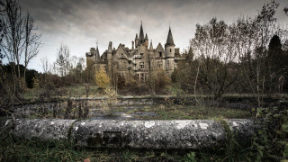 Castle forest pipe gothic architecture - dirk crabeth free wallpaper for desktop