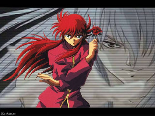 Woman red hair red rose - a red rose free wallpaper