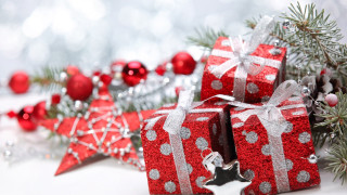 Christmas presents deer ornaments festive - decoration free wallpaper