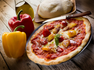 Pizza toppings table knife pepperoni - coppo di marcovaldo free wallpaper