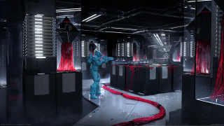 Man blue suit red wires - a blue suit free wallpaper