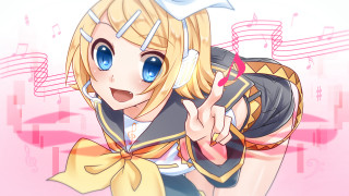 Blue eyes bow music manga - a manga drawing free wallpaper