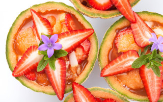 Fruit strawberries flower food photography - other fruit free wallpaper