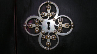 Metal door decorative side handle - decorative free wallpaper