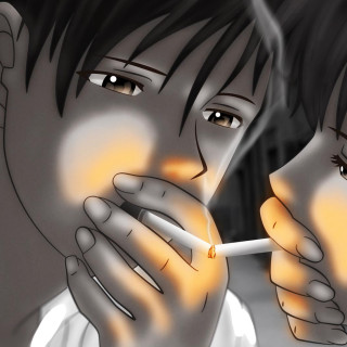 Man woman smoking cigarettes dark - a cigarette free wallpaper for tablet