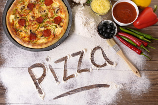 Pizza ingredients cooking conceptual food - ready free wallpaper