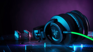 Headphones green cord desk purple - a pair of headphones free wallpaper