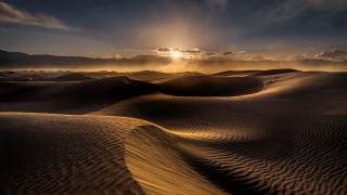 Desert sunset mountains sand dunes 2 - amir zand free wallpaper for desktop