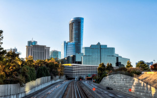 Tokyo cityscape bridge tower skyline - a tall building in the background free wallpaper