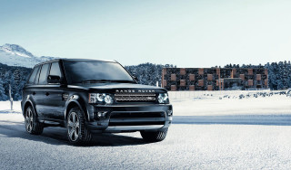 Black range rover snow building - snow free wallpaper for desktop