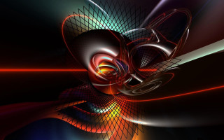 Heart fence abstract honeycomb tiles - anton graff free wallpaper for desktop