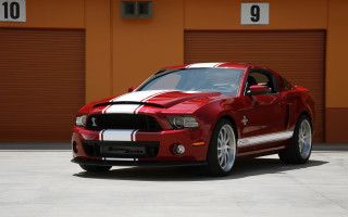 Red mustang garage door cobra - a garage door free wallpaper