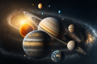 Solar system background sun star - a solar system free wallpaper
