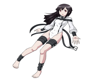 Woman flying white black outfit - a black belt free wallpaper