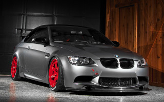 Silver car red rims garage - red rim free wallpaper