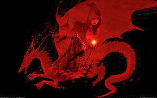 Red dragon woman horse blood - a red dragon free wallpaper for desktop