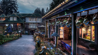 Magical cityscape night tower bridge - magical atmosphere free wallpaper