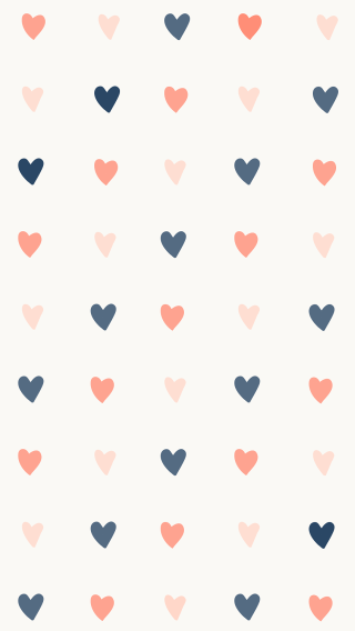 Hearts pattern white background blue - free hearts wallpaper for mobile