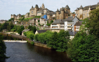 River city hillside bridges architecture - a city next free wallpaper for desktop